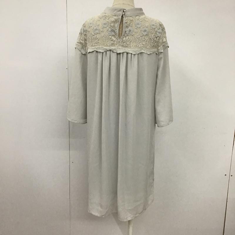 アルシーヴ archives ワンピース ひざ丈スカート M 無地 灰 / グレー /  レディース USED 古着 中古 10104403