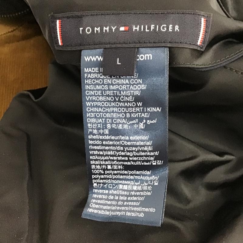 トミーヒルフィガー TOMMY HILFIGER ジャケット、上着 ジャンパー、ブルゾン ジップアップジャケット ジャンパー ジャケット カジュアルジャケット アウター L ロゴ、文字 黒 / ブラック /  メンズ USED 古着 中古 10104408