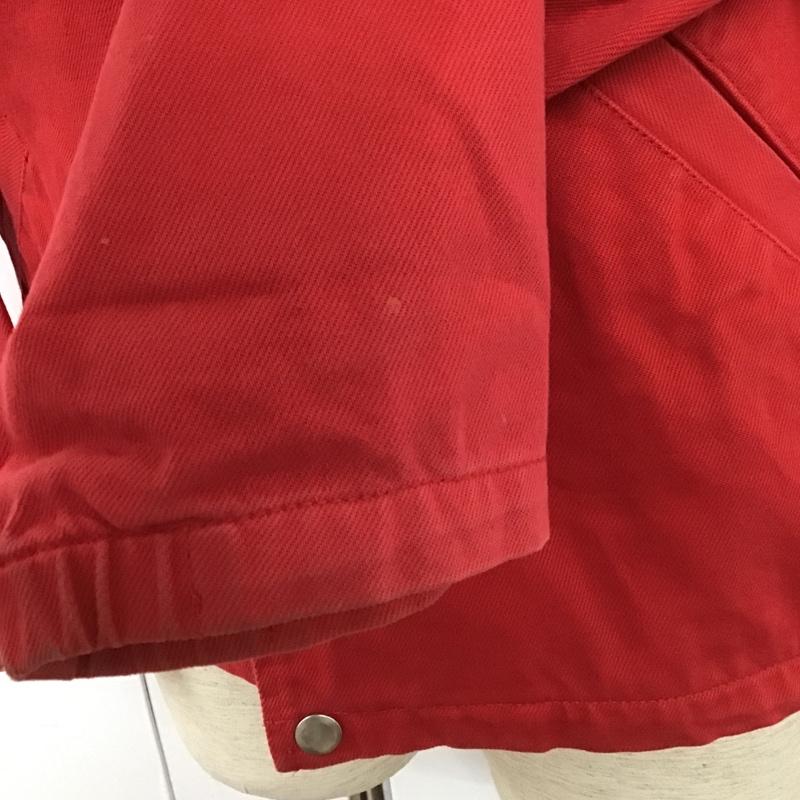 シュプリーム Supreme ジャケット、上着 ジャンパー、ブルゾン 18aw SnapFrontTwillJacket デニムジャケット アウター カジュアルジャケット M ロゴ、文字 赤 / レッド /  メンズ USED 古着 中古 10104411