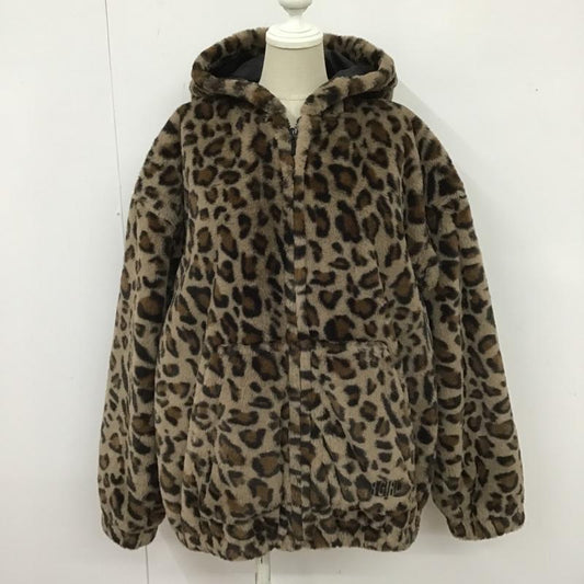 エックスガール X-girl ジャケット、上着 ジャンパー、ブルゾン 105214021002 FAUXFURMONSTERPARKA ジップアップジャケット アウター S ヒョウ柄・レオパード柄 茶 / ブラウン /  レディース USED 古着 中古 10104424