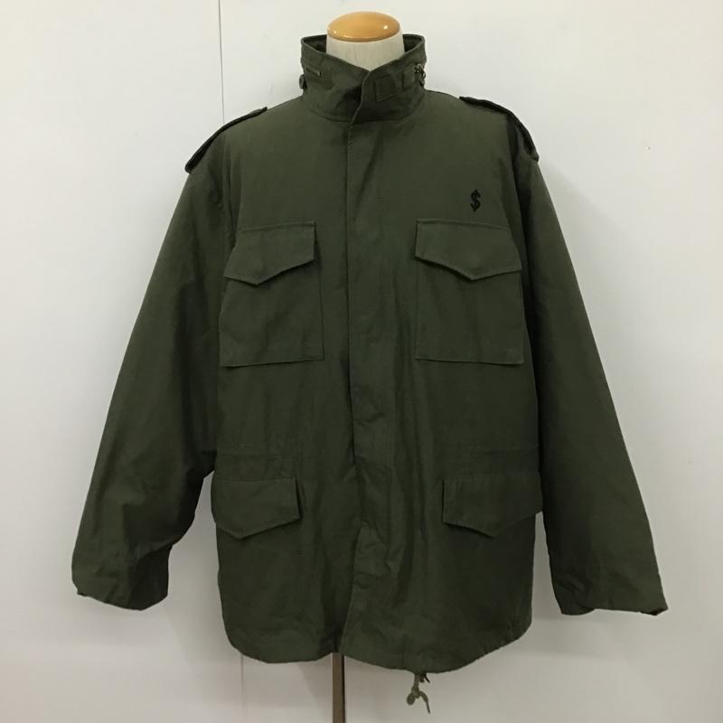 ジェイマネー J.money ジャケット、上着 ジャンパー、ブルゾン ジップアップジャケット アウター ミリタリージャケット M65 XL ロゴ、文字 カーキ / カーキ /  メンズ USED 古着 中古 10104431