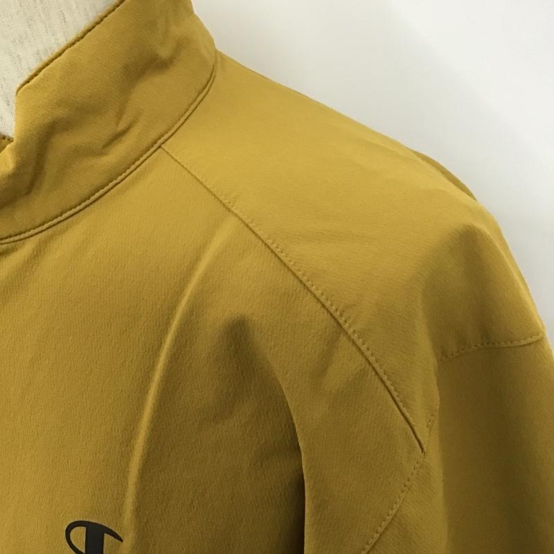 チャンピオン Champion ジャケット、上着 ジャケット、ブレザー C3-NSC12 クロスジャケット ZIPJACKET アウター L ロゴ、文字 マスタード / マスタード /  メンズ USED 古着 中古 10104439