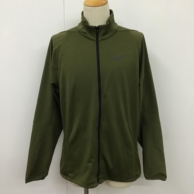 ナイキ NIKE ジャケット、上着 ジャンパー、ブルゾン 928023-395 ウォームアップジャケット ジップアップジャケット アウター L ロゴ、文字 カーキ / カーキ /  メンズ USED 古着 中古 10104441
