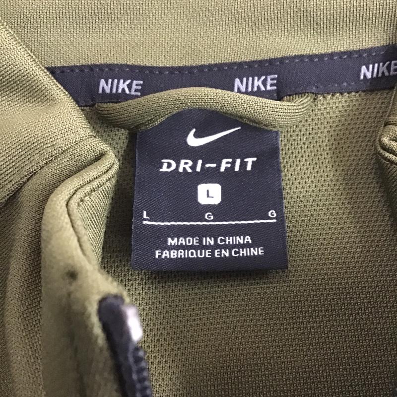 ナイキ NIKE ジャケット、上着 ジャンパー、ブルゾン 928023-395 ウォームアップジャケット ジップアップジャケット アウター L ロゴ、文字 カーキ / カーキ /  メンズ USED 古着 中古 10104441