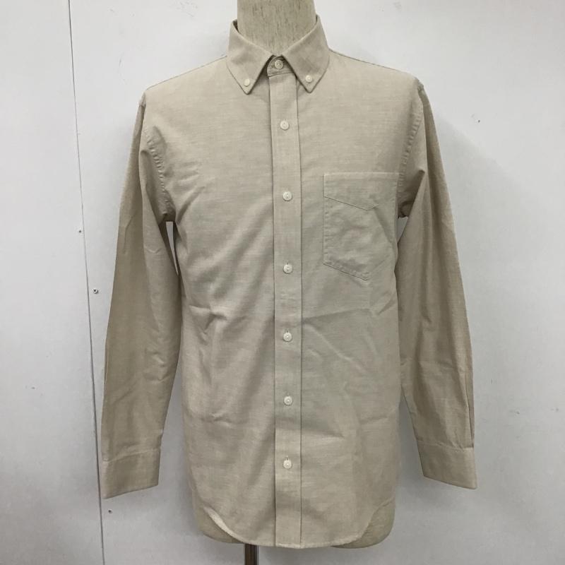 エルエルビーン L.L.Bean シャツ、ブラウス 長袖 長袖シャツ カジュアルシャツ カラーシャツ ボタンダウンジャケット M 無地 ベージュ / ベージュ /  メンズ USED 古着 中古 10104447