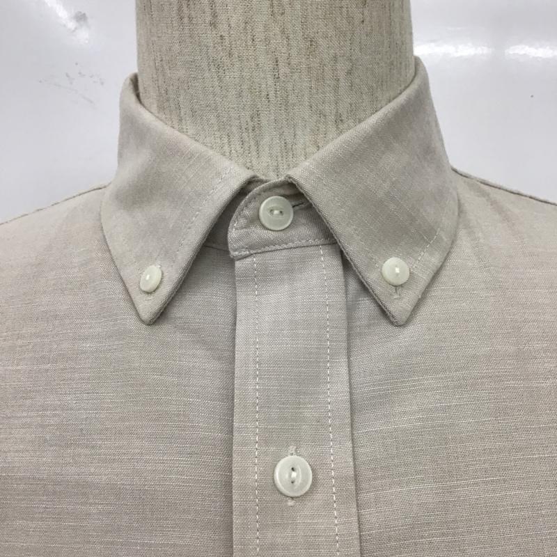エルエルビーン L.L.Bean シャツ、ブラウス 長袖 長袖シャツ カジュアルシャツ カラーシャツ ボタンダウンジャケット M 無地 ベージュ / ベージュ /  メンズ USED 古着 中古 10104447