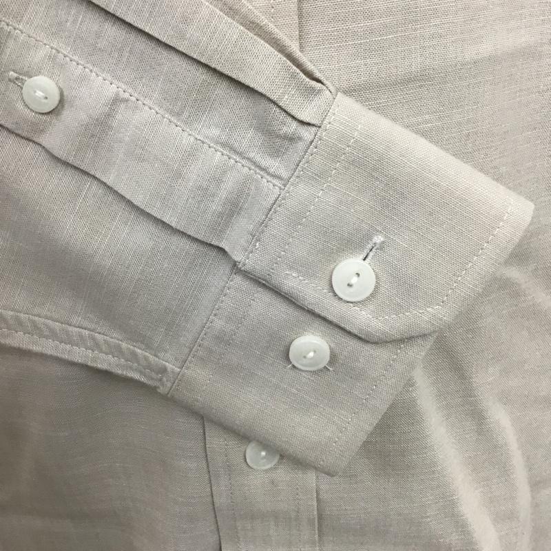エルエルビーン L.L.Bean シャツ、ブラウス 長袖 長袖シャツ カジュアルシャツ カラーシャツ ボタンダウンジャケット M 無地 ベージュ / ベージュ /  メンズ USED 古着 中古 10104447