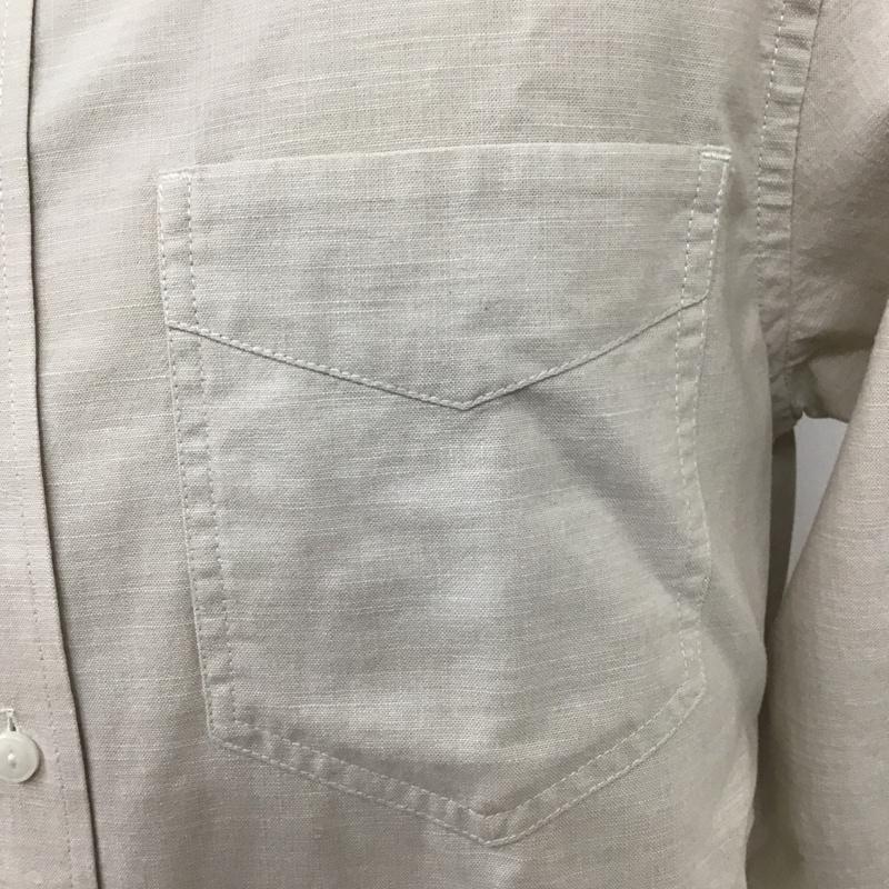 エルエルビーン L.L.Bean シャツ、ブラウス 長袖 長袖シャツ カジュアルシャツ カラーシャツ ボタンダウンジャケット M 無地 ベージュ / ベージュ /  メンズ USED 古着 中古 10104447