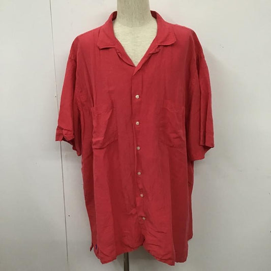 ポロラルフローレン POLO RALPH LAUREN シャツ、ブラウス 半袖 半袖シャツ カラーシャツ 半袖カットソー 無地 桃 / ピンク /  メンズ USED 古着 中古 10104448