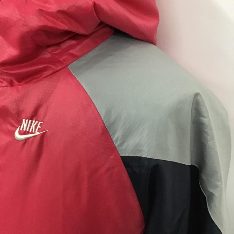 ナイキ NIKE ジャケット、上着 ジャンパー、ブルゾン ジップアップジャケット ジャンパー カジュアルジャケット ナイロンジャケット 00s M ロゴ、文字 白 / ホワイト / X 灰 / グレー / X 紺 / ネイビー / X 桃 / ピンク /  メンズ USED 古着 中古 10104460