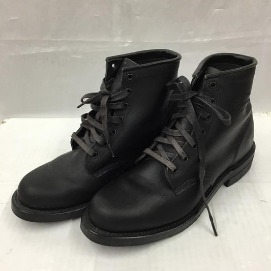 チペワ Chippewa ブーツ ショートブーツ 1901M82 6inch UTILITY BOOTS ワークブーツ 9.5D US：9.5 ロゴ、文字 黒 / ブラック /  メンズ USED 古着 中古 10104462