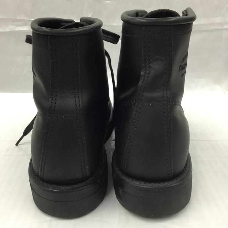 チペワ Chippewa ブーツ ショートブーツ 1901M82 6inch UTILITY BOOTS ワークブーツ 9.5D US：9.5 ロゴ、文字 黒 / ブラック /  メンズ USED 古着 中古 10104462