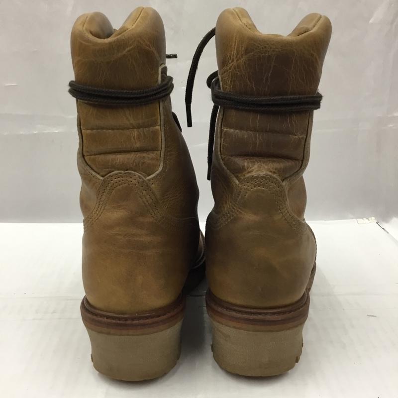 チペワ Chippewa ブーツ 一般 レザー 7 1/2EEE レースアップ 10746991 ロゴ、文字 茶 / ブラウン /  メンズ USED 古着 中古 10104464