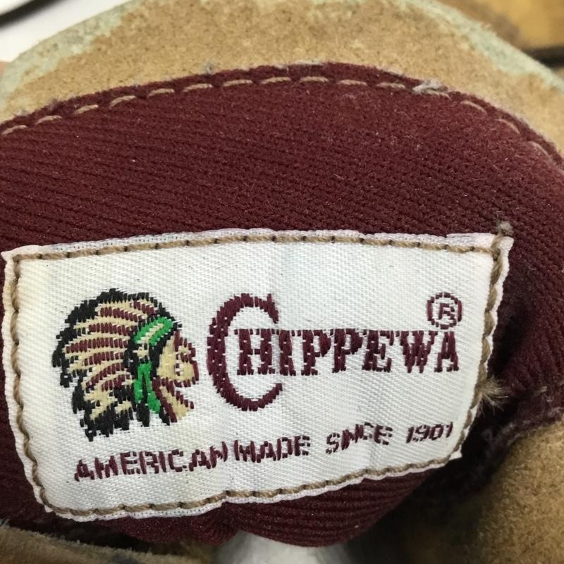 チペワ Chippewa ブーツ 一般 レザー 7 1/2EEE レースアップ 10746991 ロゴ、文字 茶 / ブラウン /  メンズ USED 古着 中古 10104464