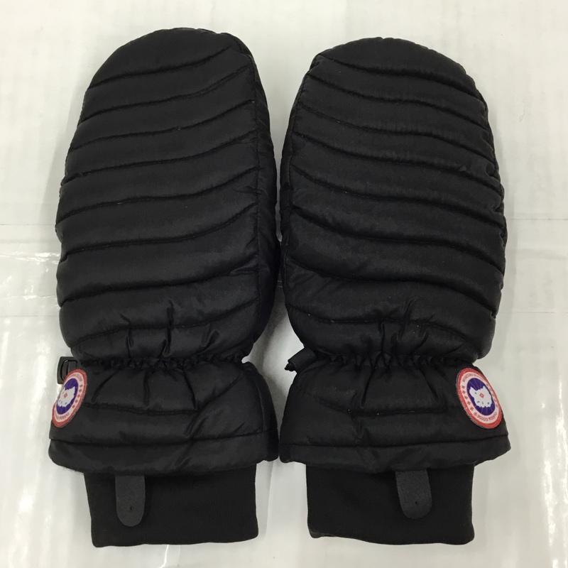 カナダグース CANADA GOOSE ファッション小物 手袋 5171L LIGHTWEIGHT MITT キルティング ロゴ、文字 黒 / ブラック /  レディース USED 古着 中古 10104465