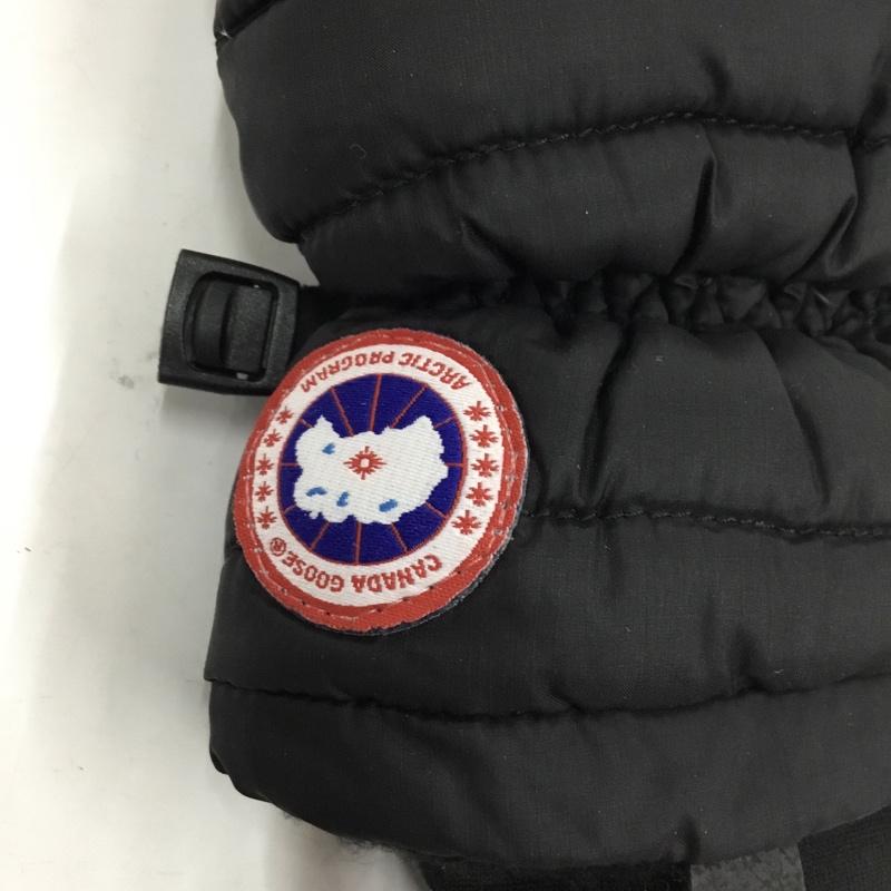 カナダグース CANADA GOOSE ファッション小物 手袋 5171L LIGHTWEIGHT MITT キルティング ロゴ、文字 黒 / ブラック /  レディース USED 古着 中古 10104465