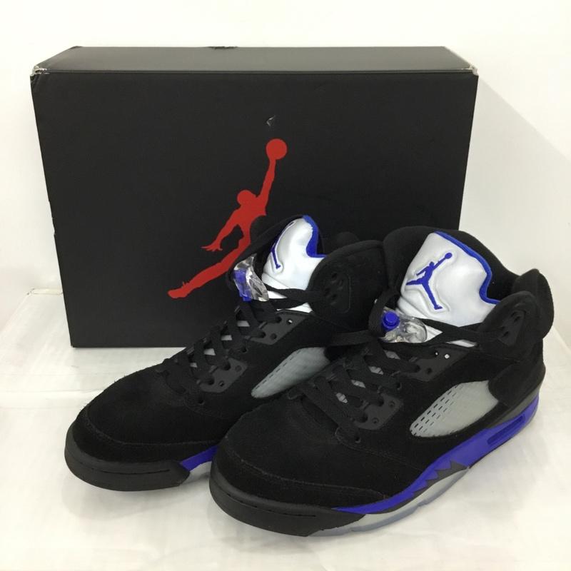 ナイキ NIKE スニーカー スニーカー CT4838 004 AIR JORDAN 5 RETRO 26.5cm 箱有 26.5cm ワンポイント 黒 / ブラック / X 青 / ブルー / X 銀 / シルバー /  メンズ USED 古着 中古 10104468