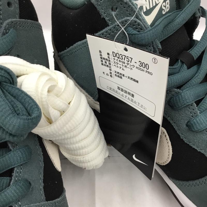 ナイキ NIKE スニーカー スニーカー DQ3757-300 SB DUNK HIGH PRO 26.5cm 箱有 26.5cm ロゴ、文字 黒 / ブラック / X 緑 / グリーン /  メンズ USED 古着 中古 10104471