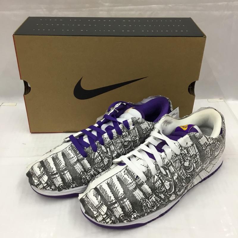ナイキ NIKE スニーカー スニーカー DJ4636 100 WMNS DUNK LOW SE 27cm 箱有 27.0cm ロゴ、文字 白 / ホワイト / X 紫 / パープル /  メンズ USED 古着 中古 10104472
