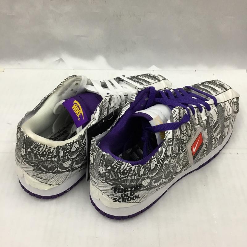 ナイキ NIKE スニーカー スニーカー DJ4636 100 WMNS DUNK LOW SE 27cm 箱有 27.0cm ロゴ、文字 白 / ホワイト / X 紫 / パープル /  メンズ USED 古着 中古 10104472