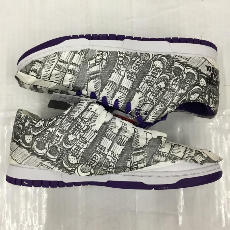 ナイキ NIKE スニーカー スニーカー DJ4636 100 WMNS DUNK LOW SE 27cm 箱有 27.0cm ロゴ、文字 白 / ホワイト / X 紫 / パープル /  メンズ USED 古着 中古 10104472