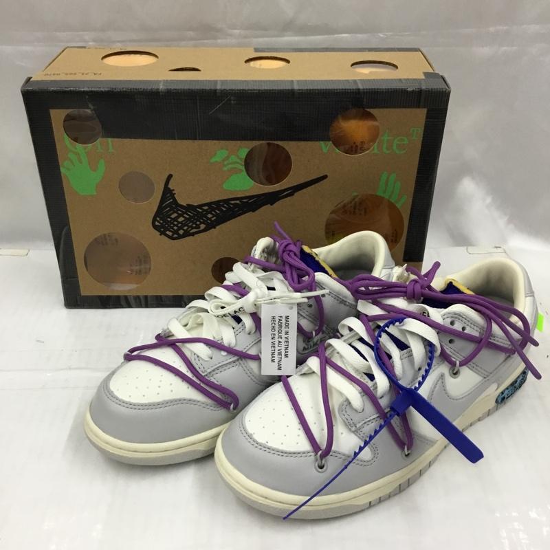 ナイキ NIKE スニーカー スニーカー DM1602-107 DUNK LOW OFF-WHITE 26.5cm 箱有 26.5cm ロゴ、文字 白 / ホワイト / X 灰 / グレー /  メンズ USED 古着 中古 10104476