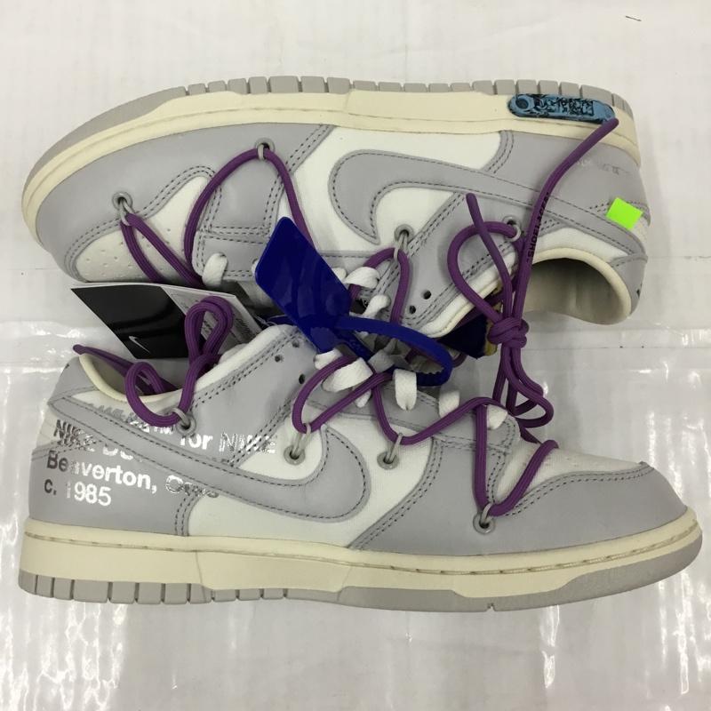 ナイキ NIKE スニーカー スニーカー DM1602-107 DUNK LOW OFF-WHITE 26.5cm 箱有 26.5cm ロゴ、文字 白 / ホワイト / X 灰 / グレー /  メンズ USED 古着 中古 10104476