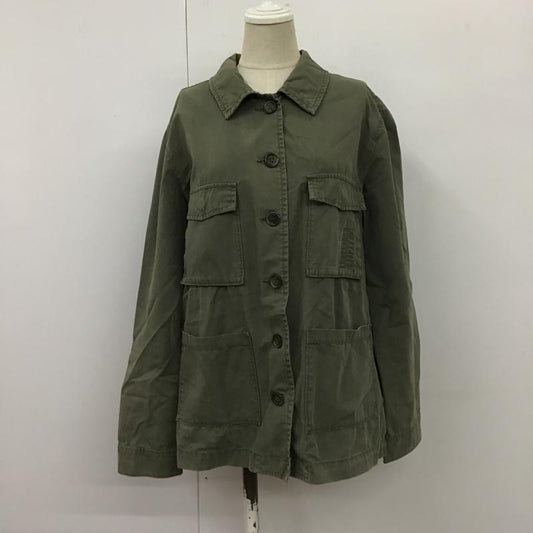ザラ ZARA シャツ、ブラウス 長袖 ミリタリー M 無地 カーキ / カーキ /  レディース USED 古着 中古 10104481