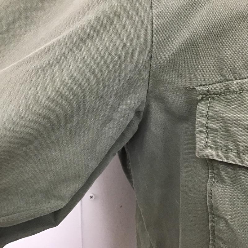 ザラ ZARA シャツ、ブラウス 長袖 ミリタリー M 無地 カーキ / カーキ /  レディース USED 古着 中古 10104481