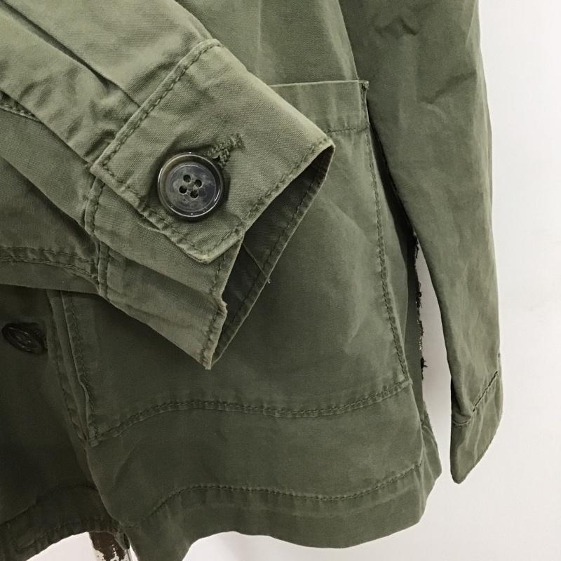 ザラ ZARA シャツ、ブラウス 長袖 ミリタリー M 無地 カーキ / カーキ /  レディース USED 古着 中古 10104481