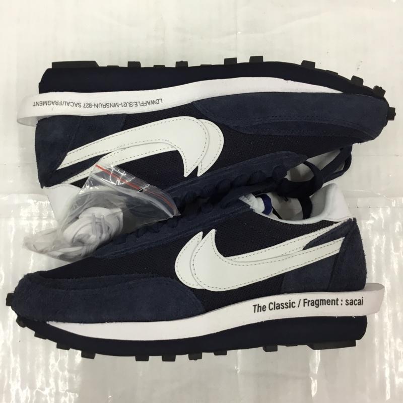 ナイキ NIKE スニーカー スニーカー DH2684 400 LD WAFFLE/SF SACAI FRAGMENT 26.5cm 箱有 26.5cm ロゴ、文字 紺 / ネイビー / X 白 / ホワイト /  メンズ USED 古着 中古 10104482