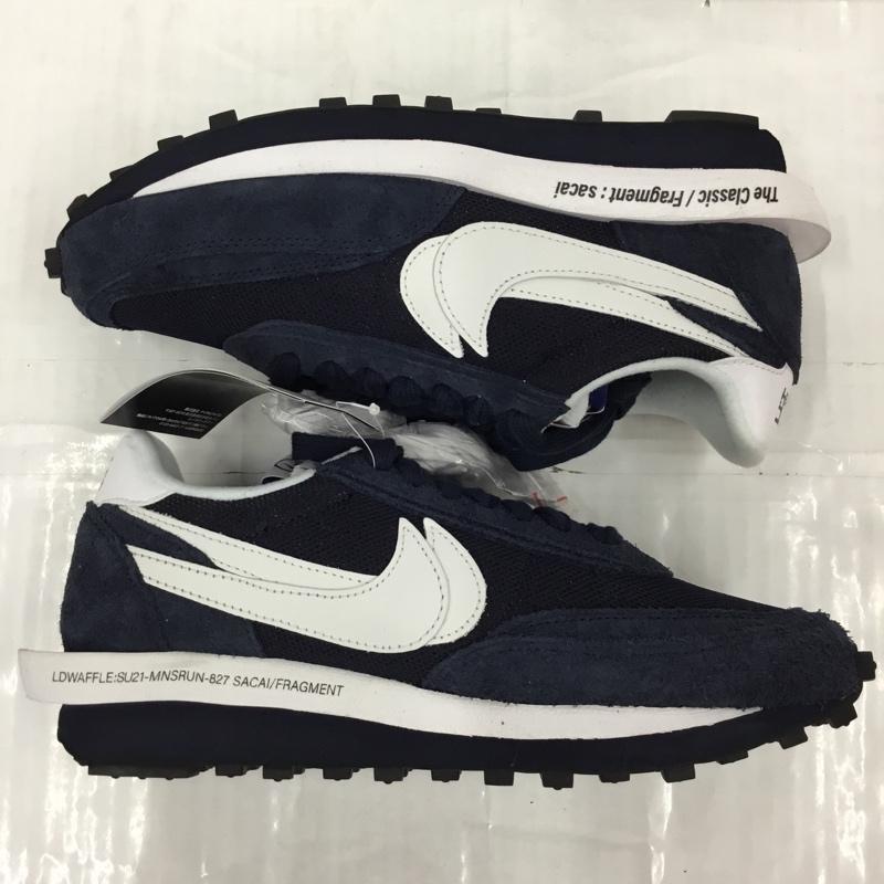 ナイキ NIKE スニーカー スニーカー DH2684 400 LD WAFFLE/SF SACAI FRAGMENT 26.5cm 箱有 26.5cm ロゴ、文字 紺 / ネイビー / X 白 / ホワイト /  メンズ USED 古着 中古 10104482