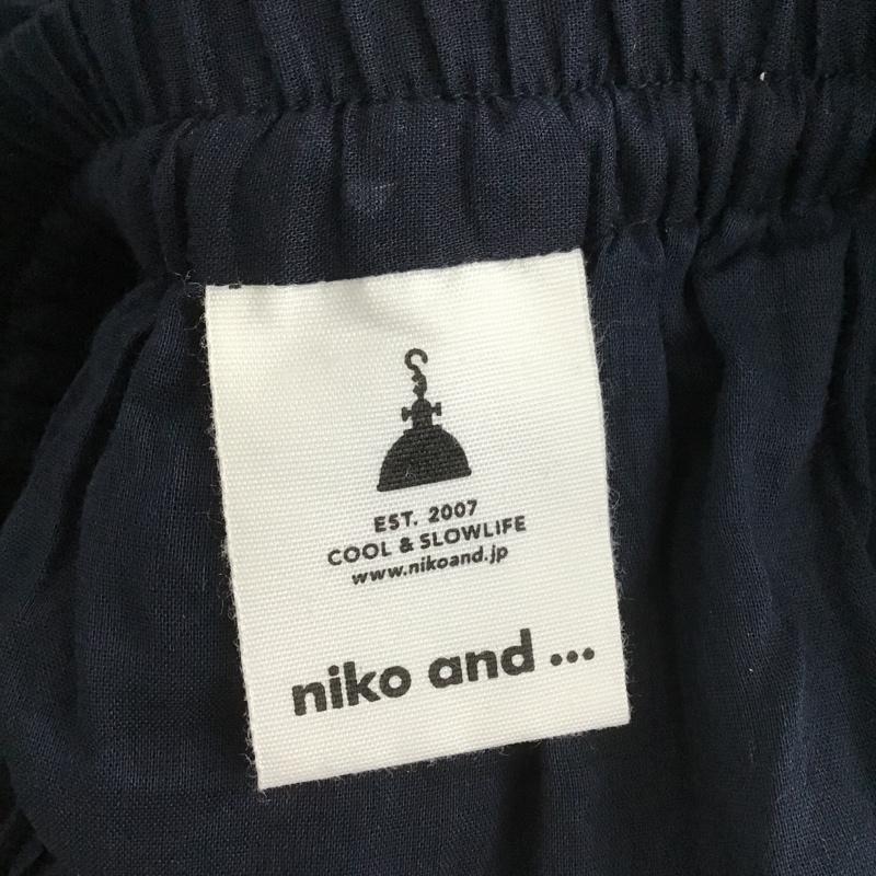 ニコアンド niko and... スカート ロングスカート インドティアードスカート タグ付 FREE 無地 紺 / ネイビー /  レディース USED 古着 中古 10104484