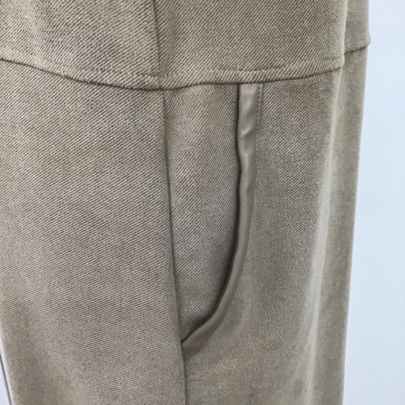 ザラ ZARA ワンピース ひざ丈スカート S 無地 ベージュ / ベージュ /  レディース USED 古着 中古 10104494