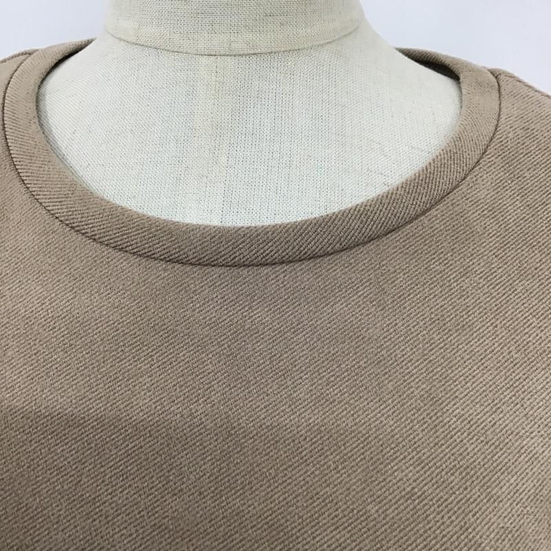 ザラ ZARA ワンピース ひざ丈スカート S 無地 ベージュ / ベージュ /  レディース USED 古着 中古 10104494