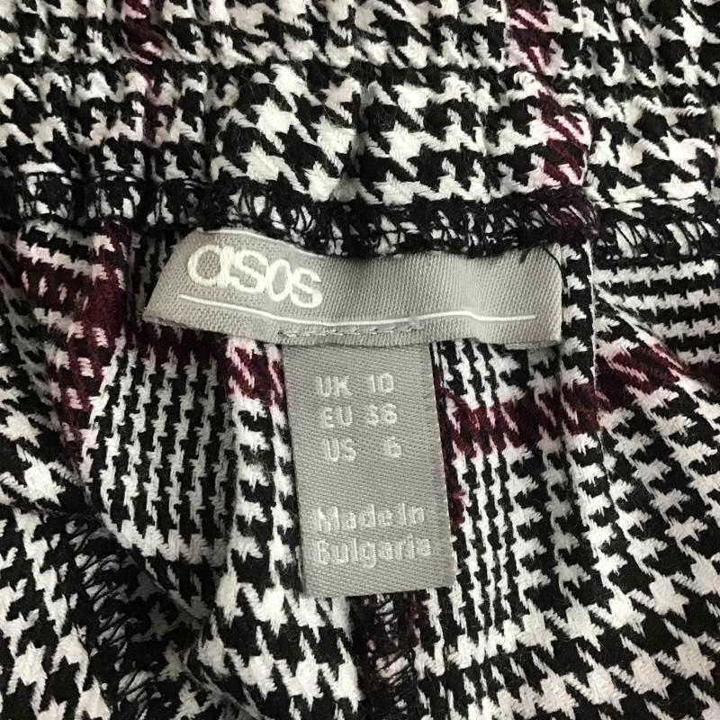 エイソス asos ボトムス ボトムス チェック柄 6 チェック 灰 / グレー /  レディース USED 古着 中古 10104498