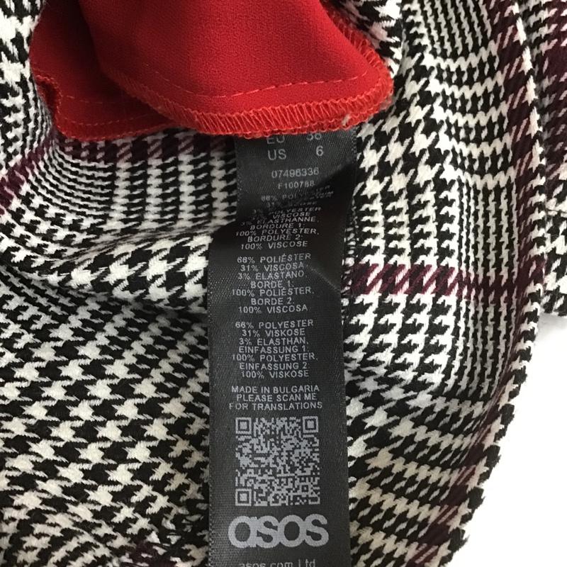 エイソス asos ボトムス ボトムス チェック柄 6 チェック 灰 / グレー /  レディース USED 古着 中古 10104498