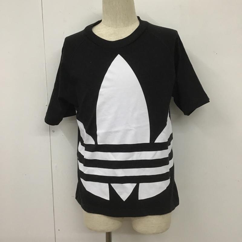アディダス adidas Tシャツ 半袖 FM9904 BIG TREFOIL BOXY TEE XS プリント 黒 / ブラック /  メンズ USED 古着 中古 10104501