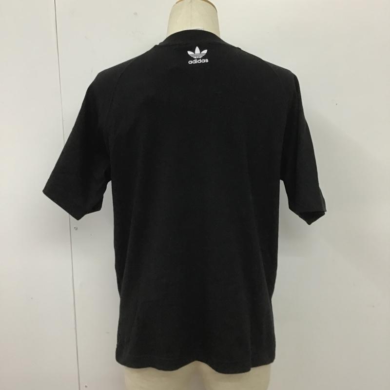アディダス adidas Tシャツ 半袖 FM9904 BIG TREFOIL BOXY TEE XS プリント 黒 / ブラック /  メンズ USED 古着 中古 10104501