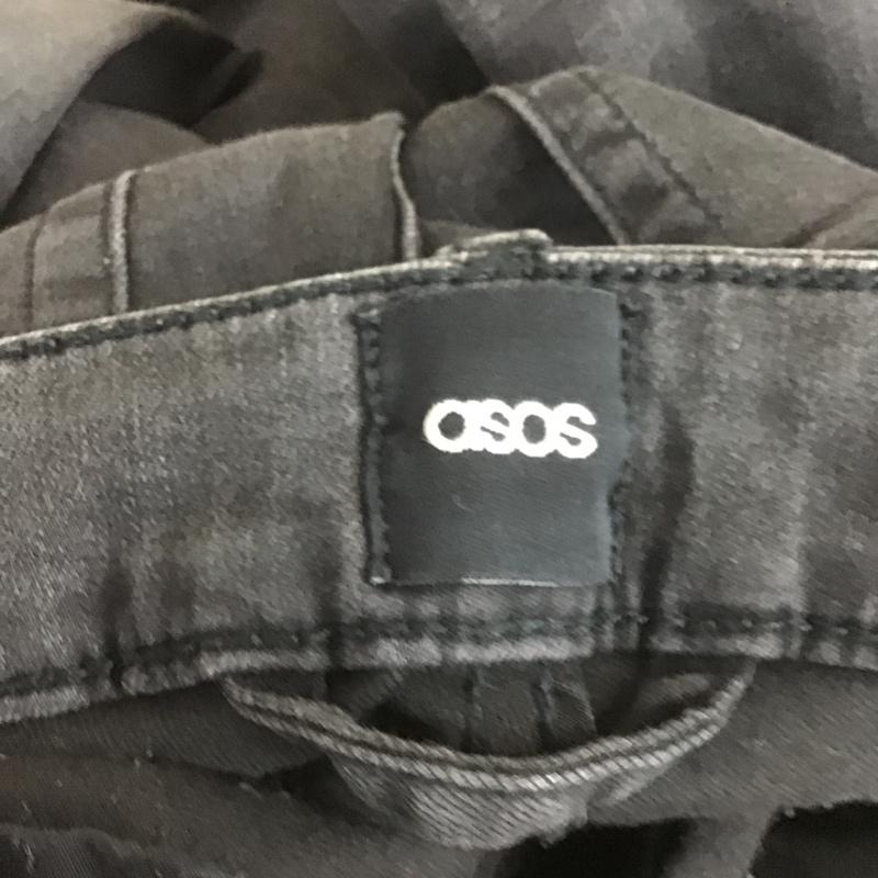 エイソス asos パンツ デニム、ジーンズ 32インチ 無地 黒 / ブラック /  メンズ USED 古着 中古 10104503