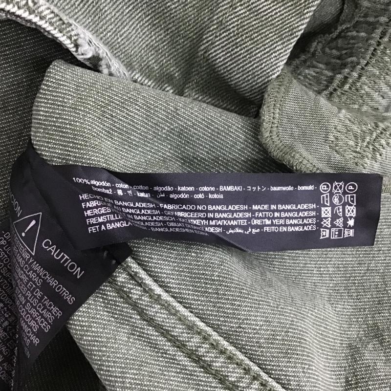 ザラ ZARA ジャケット、上着 ジャケット、ブレザー デニムジャケット ダメージ L 無地 カーキ / カーキ /  メンズ USED 古着 中古 10104506