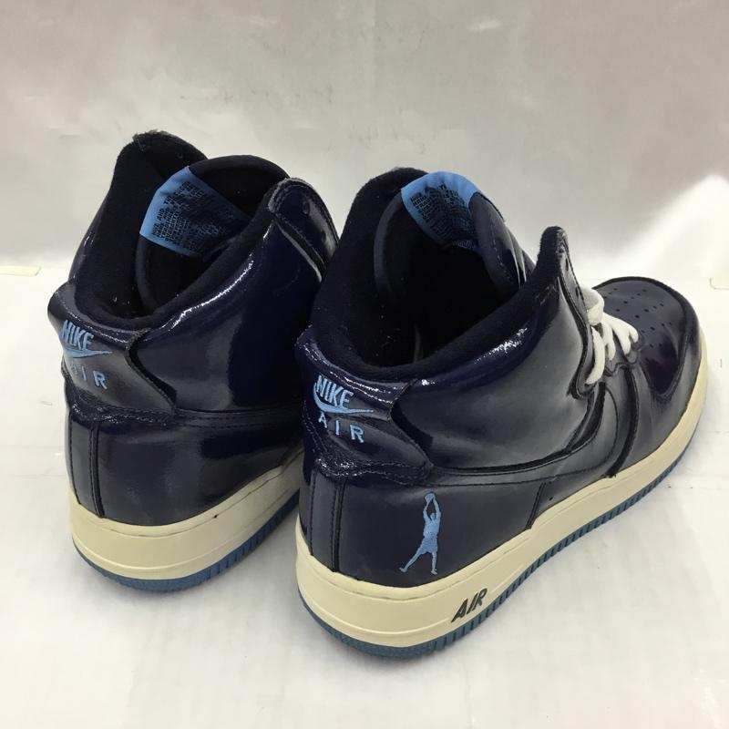 ナイキ NIKE スニーカー スニーカー 307722-441 SHEED AIR FORCE 1 28cm 28.0cm ロゴ、文字 紺 / ネイビー / X オフホワイト / オフホワイト / X 水色 / ライトブルー /  メンズ USED 古着 中古 10104509
