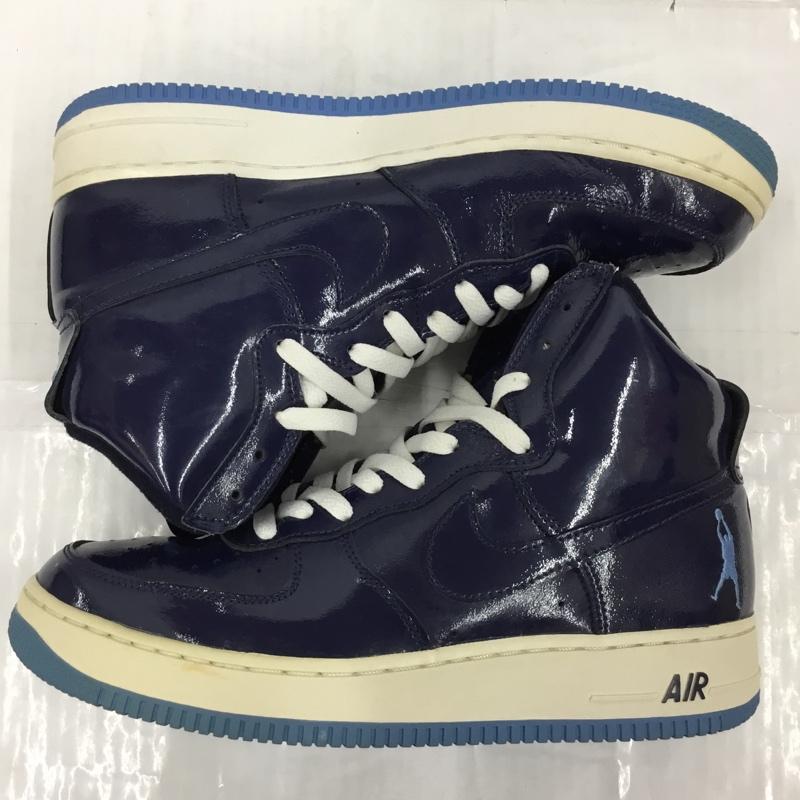 ナイキ NIKE スニーカー スニーカー 307722-441 SHEED AIR FORCE 1 28cm 28.0cm ロゴ、文字 紺 / ネイビー / X オフホワイト / オフホワイト / X 水色 / ライトブルー /  メンズ USED 古着 中古 10104509