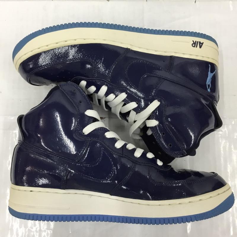 ナイキ NIKE スニーカー スニーカー 307722-441 SHEED AIR FORCE 1 28cm 28.0cm ロゴ、文字 紺 / ネイビー / X オフホワイト / オフホワイト / X 水色 / ライトブルー /  メンズ USED 古着 中古 10104509