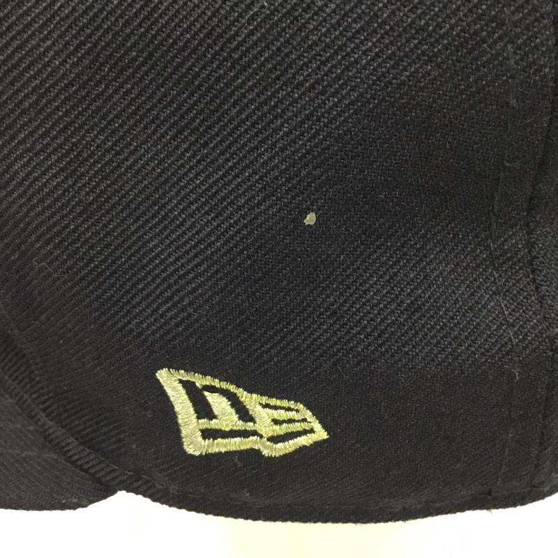 ニューエラ NEW ERA 帽子 キャップ NY ニューヨーク ヤンキース 59.6cm ロゴ、文字 紺 / ネイビー / X 金 / ゴールド /  メンズ USED 古着 中古 10104513
