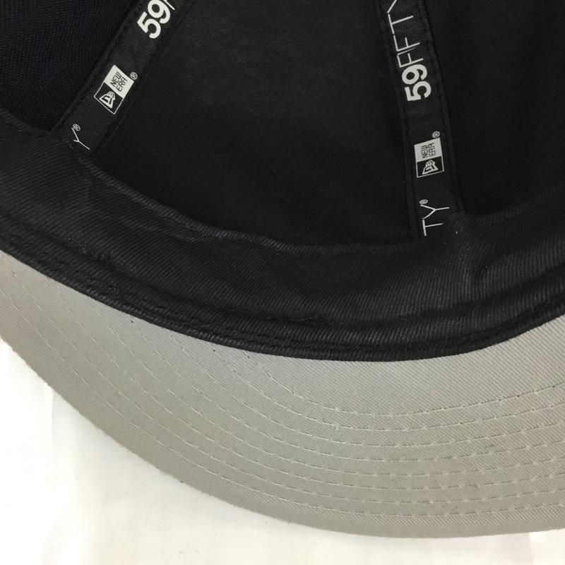 ニューエラ NEW ERA 帽子 キャップ NY ニューヨーク ヤンキース 59.6cm ロゴ、文字 紺 / ネイビー / X 金 / ゴールド /  メンズ USED 古着 中古 10104513