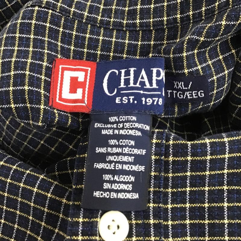 チャップス CHAPS シャツ、ブラウス 長袖 ボタンダウンシャツ XXL チェック マルチカラー / マルチカラー /  メンズ USED 古着 中古 10104516