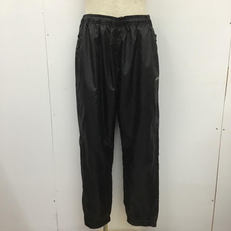 ステューシー STUSSY パンツ スラックス ナイロンパンツ XL プリント 黒 / ブラック /  メンズ USED 古着 中古 10104521