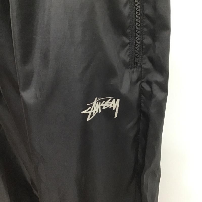 ステューシー STUSSY パンツ スラックス ナイロンパンツ XL プリント 黒 / ブラック /  メンズ USED 古着 中古 10104521