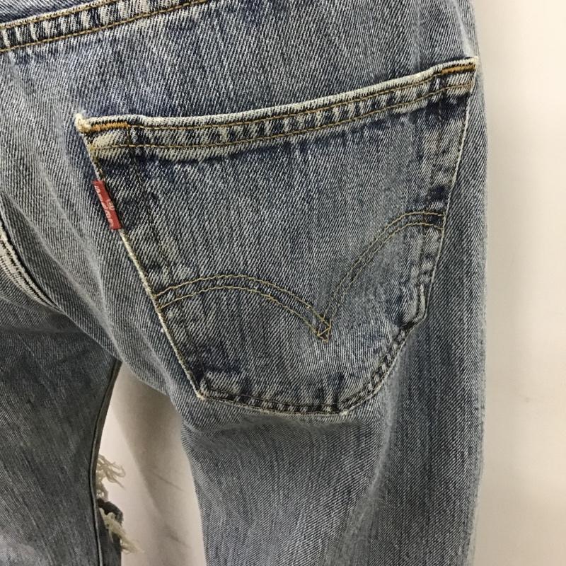 リーバイス Levi's パンツ デニム、ジーンズ W32L32 32インチ 無地 水色 / ライトブルー /  メンズ USED 古着 中古 10104523